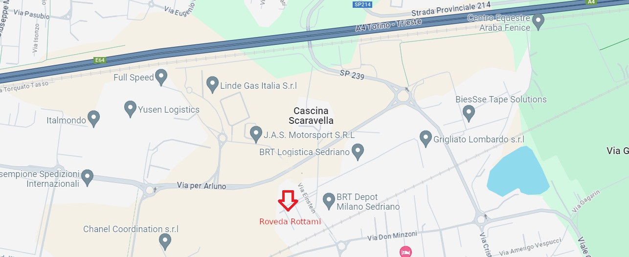 Mappa stradale Roveda Rottami
