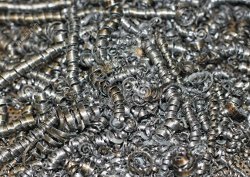 Trucioli di ferro da tornitura o foratura 